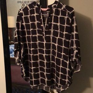 Black and white dressy shirt